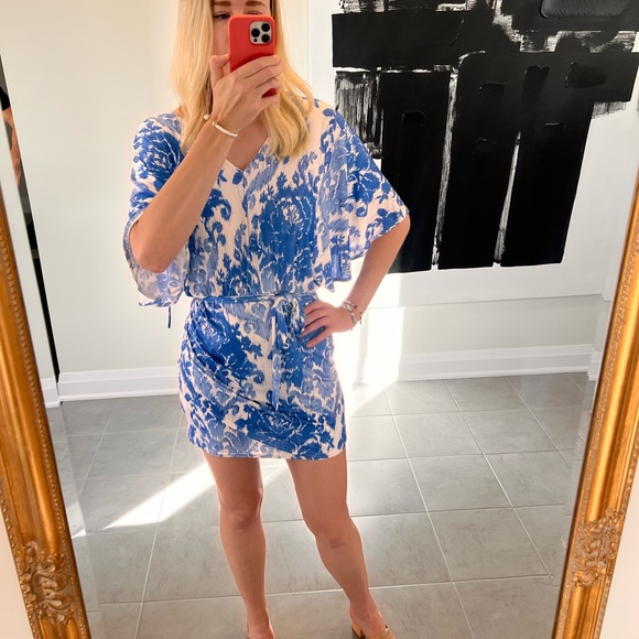 NeverFullyDressed - dress - blue and white - Picture 2 of 3